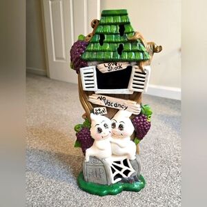 Ceramic Halloween Hand Painted Love Shack No Vacancy